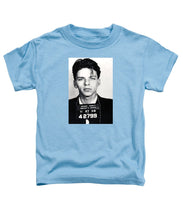 Frank Sinatra Mug Shot Vertical - Toddler T-Shirt Toddler T-Shirt Pixels Carolina Blue Small 