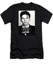 Frank Sinatra Mug Shot Vertical - Men's T-Shirt (Athletic Fit) Men's T-Shirt (Athletic Fit) Pixels Black Small 