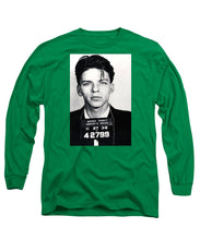 Frank Sinatra Mug Shot Vertical - Long Sleeve T-Shirt Long Sleeve T-Shirt Pixels Kelly Green Small 