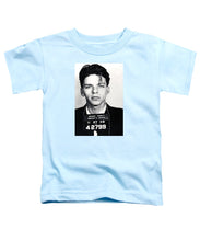 Frank Sinatra Mug Shot Vertical - Toddler T-Shirt Toddler T-Shirt Pixels Light Blue Small 