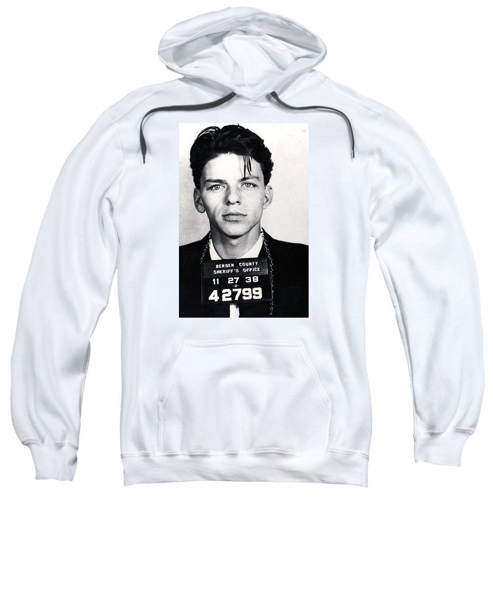 Frank Sinatra Mug Shot Vertical - Sweatshirt Sweatshirt Pixels White Small 