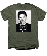 Frank Sinatra Mug Shot Vertical - Men's Premium T-Shirt Men's Premium T-Shirt Pixels   
