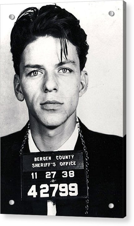 Frank Sinatra Mug Shot Vertical - Acrylic Print Acrylic Print Pixels 6.625