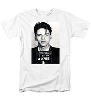 Frank Sinatra Mug Shot Vertical - Men's T-Shirt  (Regular Fit) Men's T-Shirt (Regular Fit) Pixels White Small 