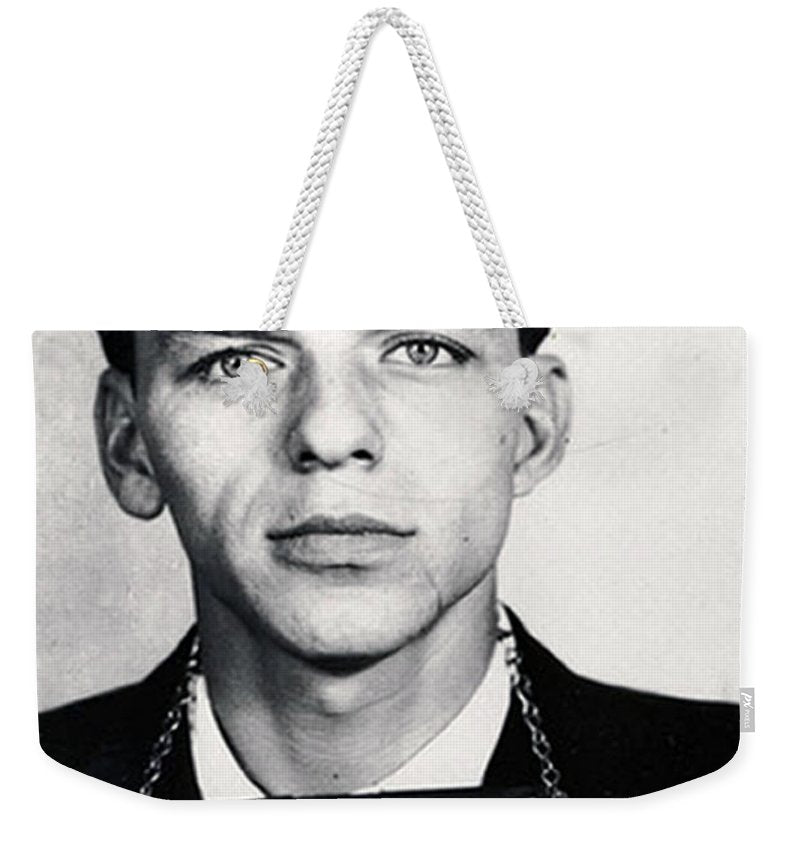 Frank Sinatra Mug Shot Vertical - Weekender Tote Bag Weekender Tote Bag Pixels 24