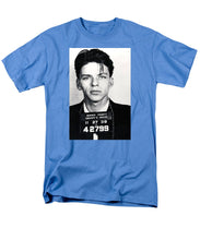 Frank Sinatra Mug Shot Vertical - Men's T-Shirt  (Regular Fit) Men's T-Shirt (Regular Fit) Pixels Carolina Blue Small 