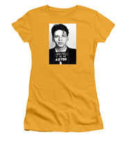 Frank Sinatra Mug Shot Vertical - Women's T-Shirt (Athletic Fit) Women's T-Shirt (Athletic Fit) Pixels   