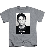 Frank Sinatra Mug Shot Vertical - Kids T-Shirt Kids T-Shirt Pixels Heather Small 