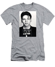 Frank Sinatra Mug Shot Vertical - Men's T-Shirt (Athletic Fit) Men's T-Shirt (Athletic Fit) Pixels Heather Small 