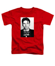 Frank Sinatra Mug Shot Vertical - Toddler T-Shirt Toddler T-Shirt Pixels Red Small 