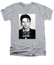 Frank Sinatra Mug Shot Vertical - Men's V-Neck T-Shirt Men's V-Neck T-Shirt Pixels Heather Small 