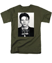 Frank Sinatra Mug Shot Vertical - Men's T-Shirt  (Regular Fit) Men's T-Shirt (Regular Fit) Pixels Military Green Small 