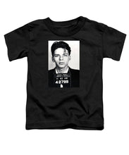Frank Sinatra Mug Shot Vertical - Toddler T-Shirt Toddler T-Shirt Pixels Black Small 