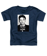 Frank Sinatra Mug Shot Vertical - Toddler T-Shirt Toddler T-Shirt Pixels Navy Small 