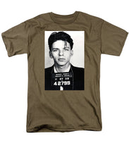 Frank Sinatra Mug Shot Vertical - Men's T-Shirt  (Regular Fit) Men's T-Shirt (Regular Fit) Pixels Safari Green Small 