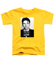 Frank Sinatra Mug Shot Vertical - Toddler T-Shirt Toddler T-Shirt Pixels Yellow Small 
