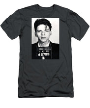 Frank Sinatra Mug Shot Vertical - Men's T-Shirt (Athletic Fit) Men's T-Shirt (Athletic Fit) Pixels Charcoal Small 