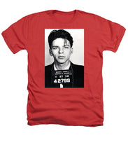 Frank Sinatra Mug Shot Vertical - Heathers T-Shirt Heathers T-Shirt Pixels Red Small 