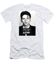 Frank Sinatra Mug Shot Vertical - Men's T-Shirt (Athletic Fit) Men's T-Shirt (Athletic Fit) Pixels White Small 