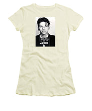 Frank Sinatra Mug Shot Vertical - Women's T-Shirt (Athletic Fit) Women's T-Shirt (Athletic Fit) Pixels   