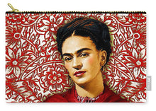 Frida Kahlo 2 - Carry-All Pouch Carry-All Pouch Pixels Medium (9.5" x 6")  