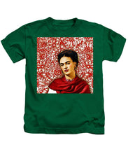 Frida Kahlo 2 - Kids T-Shirt Kids T-Shirt Pixels Kelly Green Small 