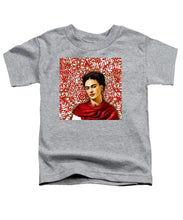 Frida Kahlo 2 - Toddler T-Shirt Toddler T-Shirt Pixels Heather Small 