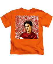 Frida Kahlo 2 - Kids T-Shirt Kids T-Shirt Pixels Orange Small 