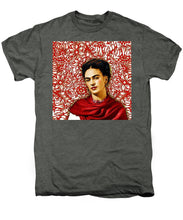 Frida Kahlo 2 - Men's Premium T-Shirt Men's Premium T-Shirt Pixels Platinum Heather Small 