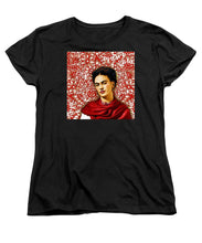 Frida Kahlo 2 - Women's T-Shirt (Standard Fit) Women's T-Shirt (Standard Fit) Pixels Black Small 