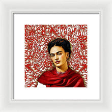 Frida Kahlo 2 - Framed Print Framed Print Pixels 10.000" x 10.000" White White
