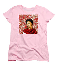 Frida Kahlo 2 - Women's T-Shirt (Standard Fit) Women's T-Shirt (Standard Fit) Pixels Pink Small 