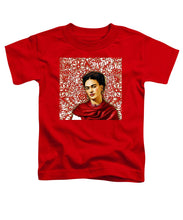 Frida Kahlo 2 - Toddler T-Shirt Toddler T-Shirt Pixels Red Small 
