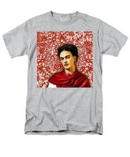 Frida Kahlo 2 - Men's T-Shirt  (Regular Fit) Men's T-Shirt (Regular Fit) Pixels Heather Small 