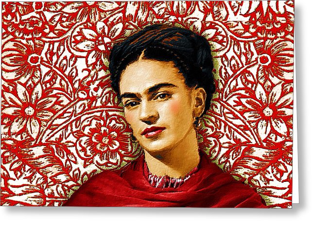 Frida Kahlo 2 - Greeting Card Greeting Card Pixels Single Card  