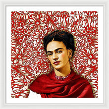 Frida Kahlo 2 - Framed Print Framed Print Pixels 30.000" x 30.000" White White