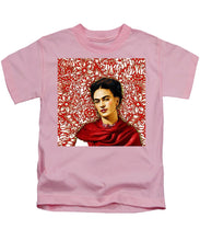 Frida Kahlo 2 - Kids T-Shirt Kids T-Shirt Pixels Pink Small 