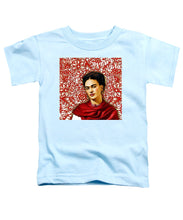 Frida Kahlo 2 - Toddler T-Shirt Toddler T-Shirt Pixels Light Blue Small 