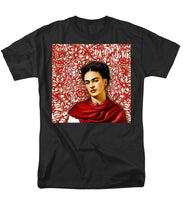 Frida Kahlo 2 - Men's T-Shirt  (Regular Fit) Men's T-Shirt (Regular Fit) Pixels Black Small 