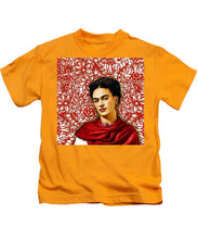 Frida Kahlo 2 - Kids T-Shirt Kids T-Shirt Pixels Gold Small 