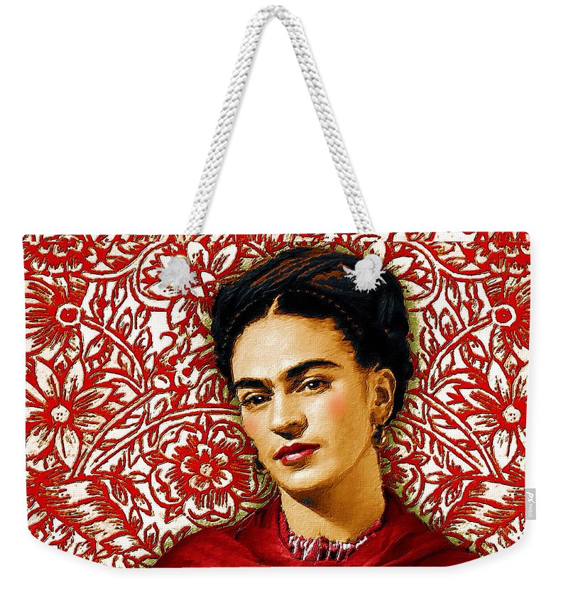 Frida Kahlo 2 - Weekender Tote Bag Weekender Tote Bag Pixels 24