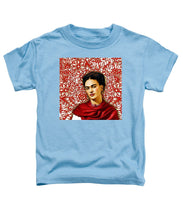 Frida Kahlo 2 - Toddler T-Shirt Toddler T-Shirt Pixels Carolina Blue Small 