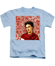 Frida Kahlo 2 - Kids T-Shirt Kids T-Shirt Pixels Light Blue Small 
