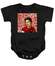 Frida Kahlo 2 - Baby Onesie Baby Onesie Pixels Black Small 