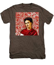 Frida Kahlo 2 - Men's Premium T-Shirt Men's Premium T-Shirt Pixels Mocha Heather Small 