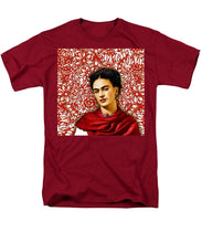 Frida Kahlo 2 - Men's T-Shirt  (Regular Fit) Men's T-Shirt (Regular Fit) Pixels Cardinal Small 