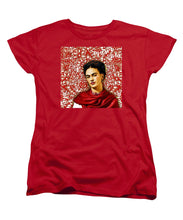 Frida Kahlo 2 - Women's T-Shirt (Standard Fit) Women's T-Shirt (Standard Fit) Pixels Red Small 