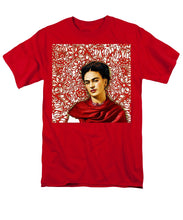 Frida Kahlo 2 - Men's T-Shirt  (Regular Fit) Men's T-Shirt (Regular Fit) Pixels Red Small 