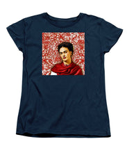 Frida Kahlo 2 - Women's T-Shirt (Standard Fit) Women's T-Shirt (Standard Fit) Pixels Navy Small 