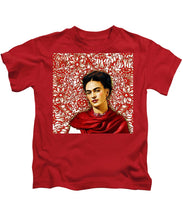 Frida Kahlo 2 - Kids T-Shirt Kids T-Shirt Pixels Red Small 